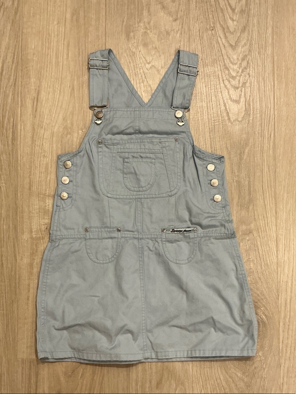 Squeeze Light Blue Overall Pinafore Dress for Kids
